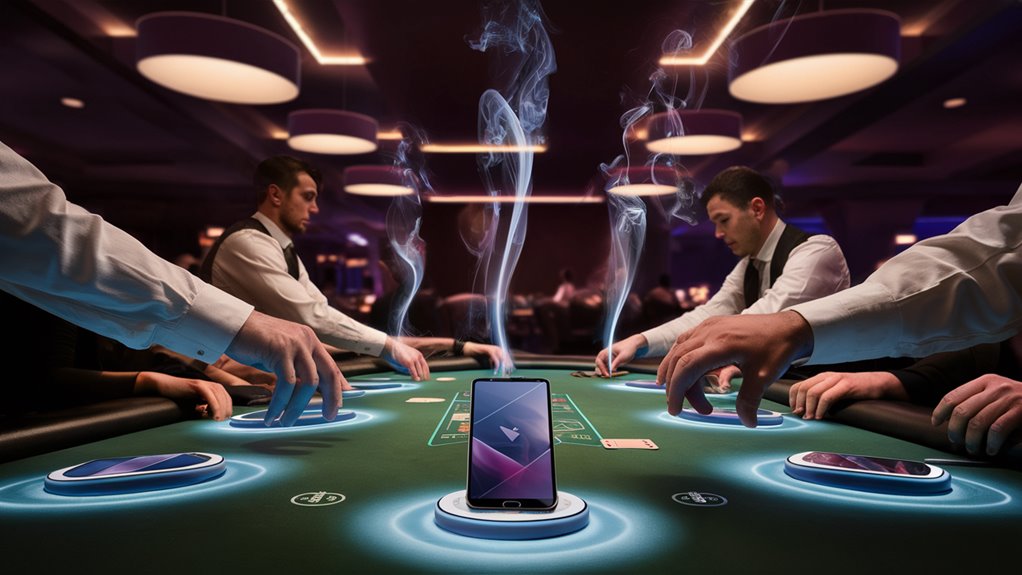 illuminated wireless charging tables