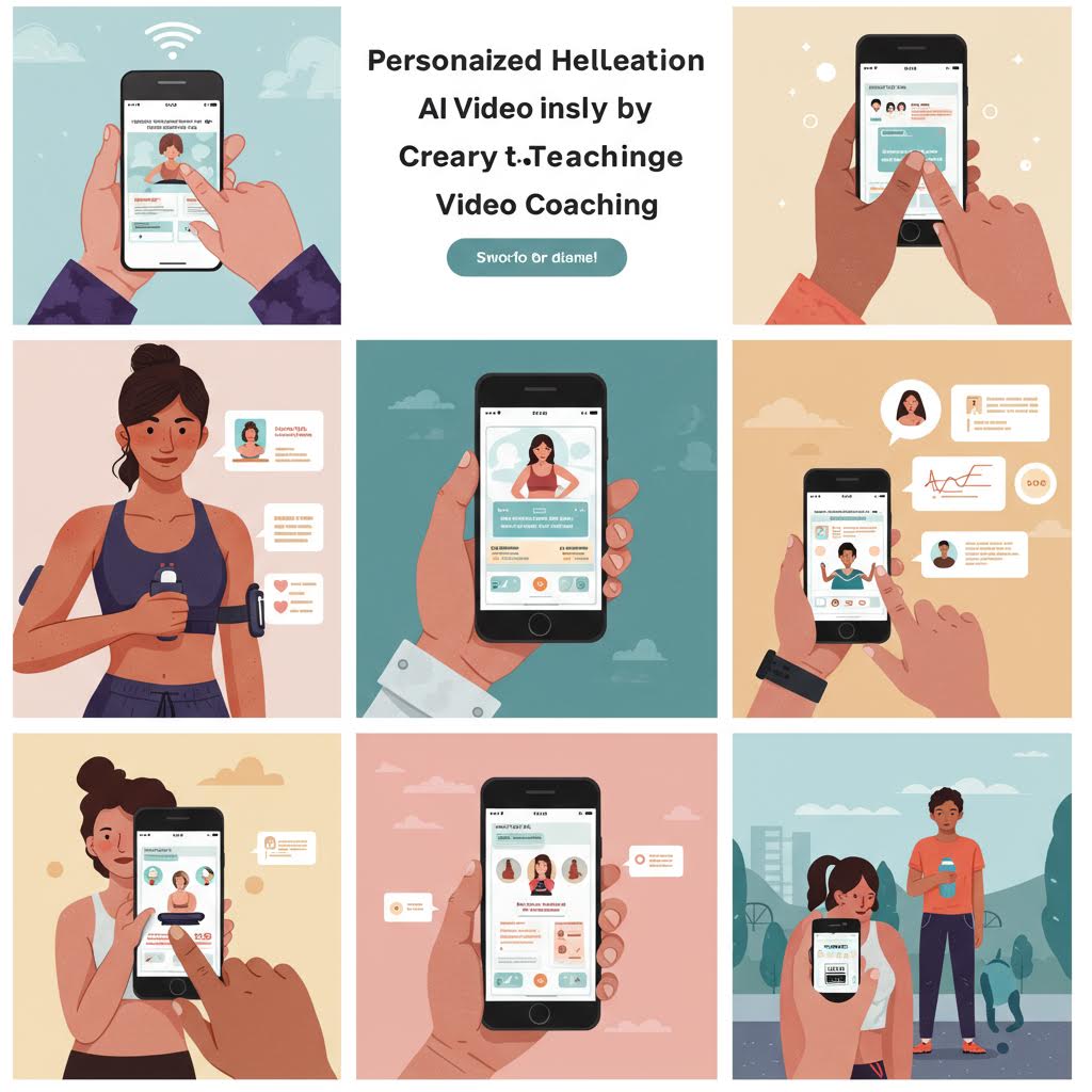 온카스터디 AI 헬스케어 코칭 앱, 사용자 맞춤형 운동 영상을 통해 개인 건강 목표를 지원하는 시스템