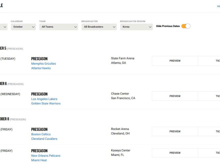Sports Streaming Availability Checks After a League or Channel Changes for a New Season